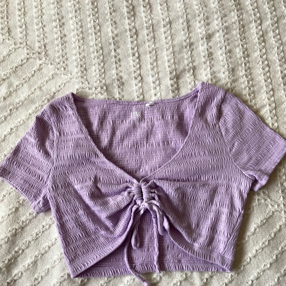 Cinched crop top